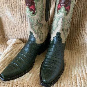 Lucchese Crocodile 🐊 Handmade Boots Sz 8